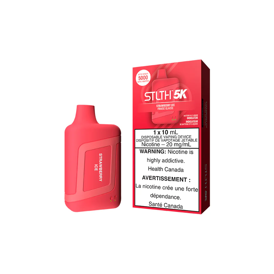 STLTH 5K DISPOSABLE VAPE - STRAWBERRY ICE [ON]