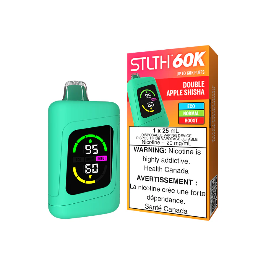 STLTH 60K DISPOSABLE - DOUBLE APPLE SHISHA [ON]