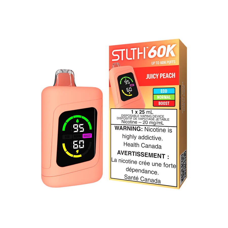 STLTH 60K DISPOSABLE - JUICY PEACH [ON]