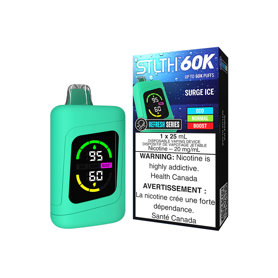 STLTH 60K DISPOSABLE - REFRESH SERIES SURGE ICE [ON]