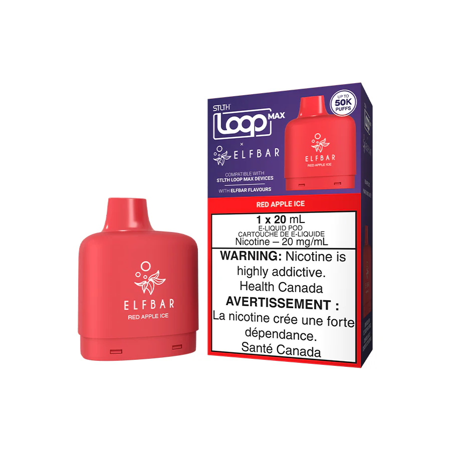 STLTH LOOP MAX-ELF BAR POD-RED APPLE ICE