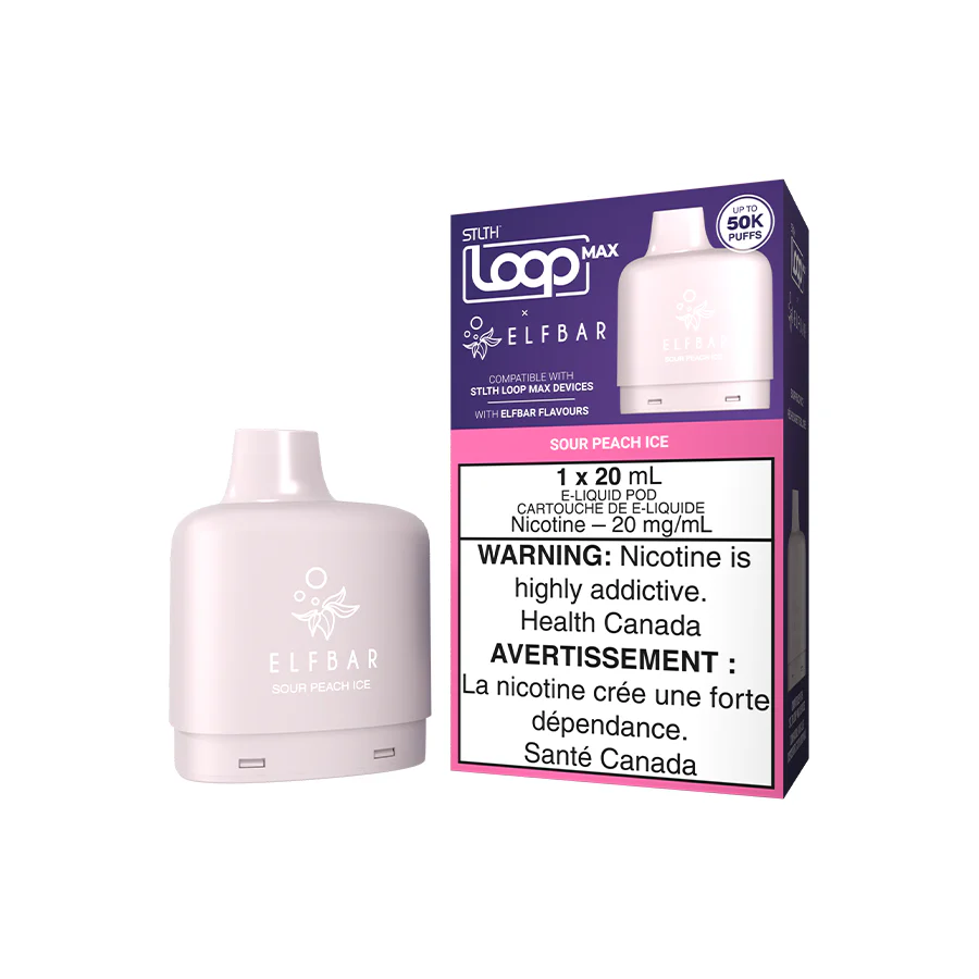 STLTH LOOP MAX-ELF BAR POD-SOUR PEACH ICE