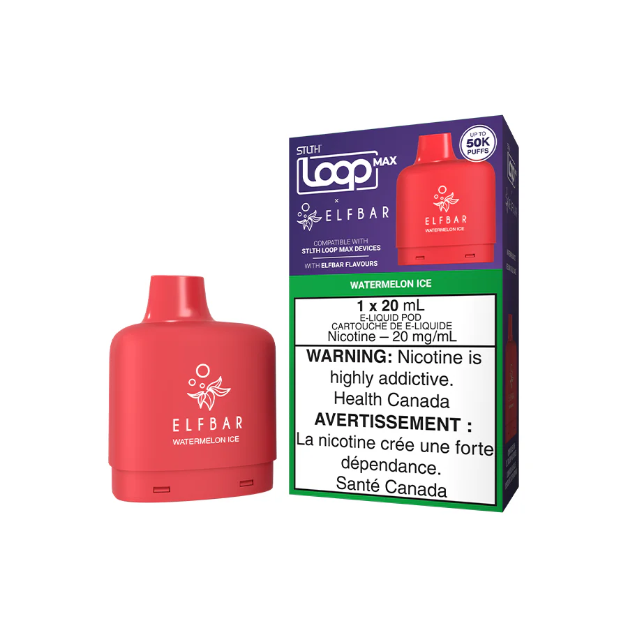 STLTH LOOP MAX-ELF BAR POD-WATERMELON ICE