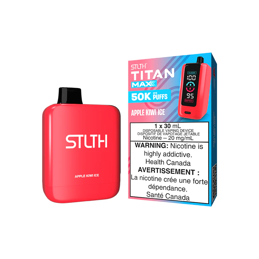 STLTH TITAN MAX DISPOSABLE - APPLE KIWI ICE [ON]
