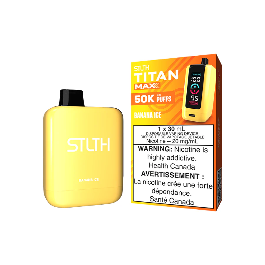 STLTH TITAN MAX DISPOSABLE - BANANA ICE [ON]