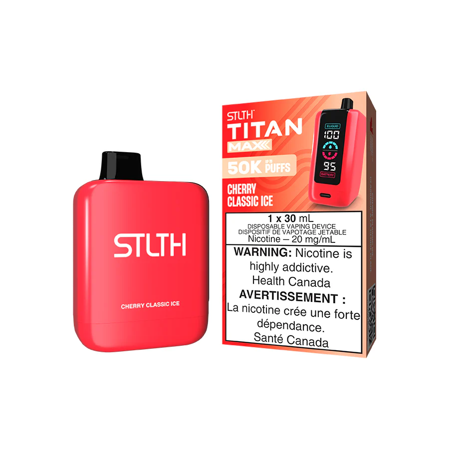 STLTH TITAN MAX DISPOSABLE - CHERRY CLASSIC ICE [ON]