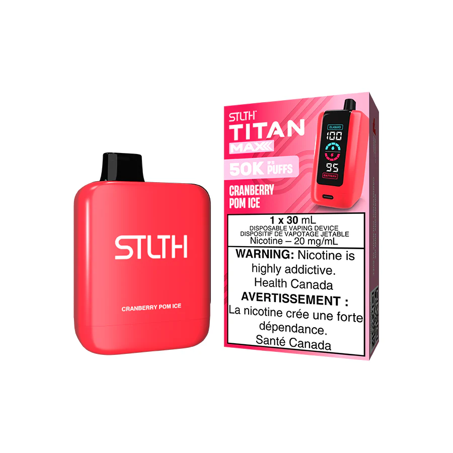 STLTH TITAN MAX DISPOSABLE - CRANBERRY POM ICE