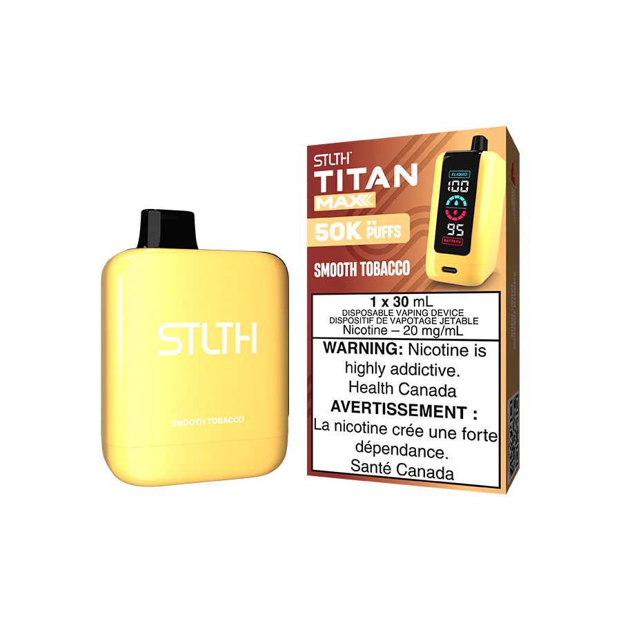 STLTH TITAN MAX DISPOSABLE - SMOOTH TOBACCO