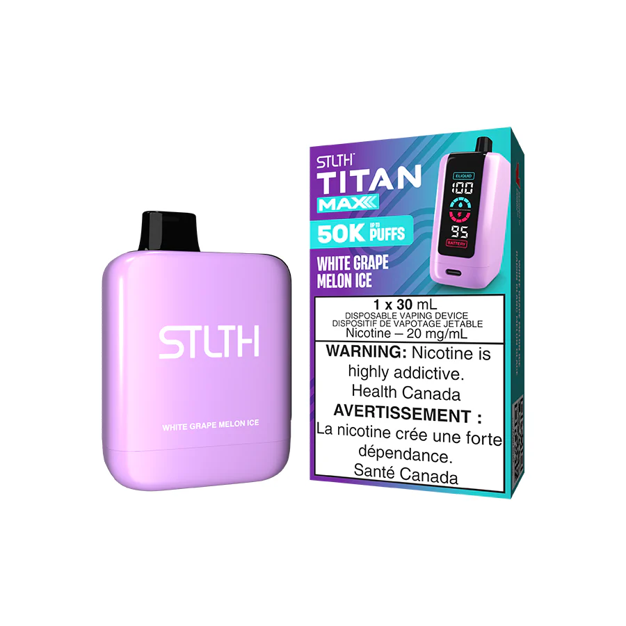 STLTH TITAN MAX DISPOSABLE - WHITE GRAPE MELON ICE [ON]