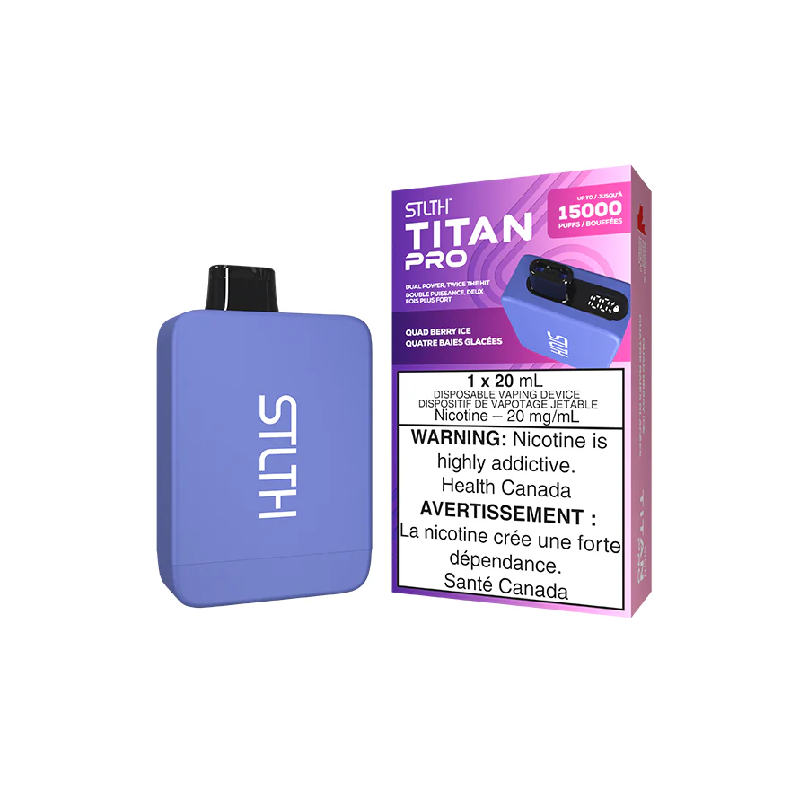 STLTH TITAN PRO DISPOSABLE - QUAD BERRY ICE