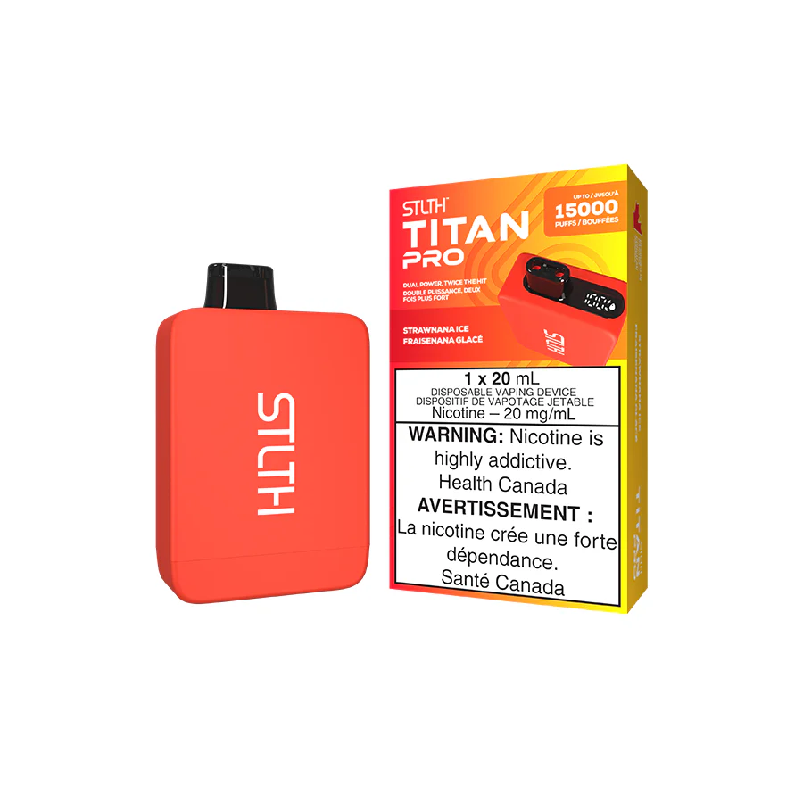 STLTH TITAN PRO DISPOSABLE - STRAWNANA ICE