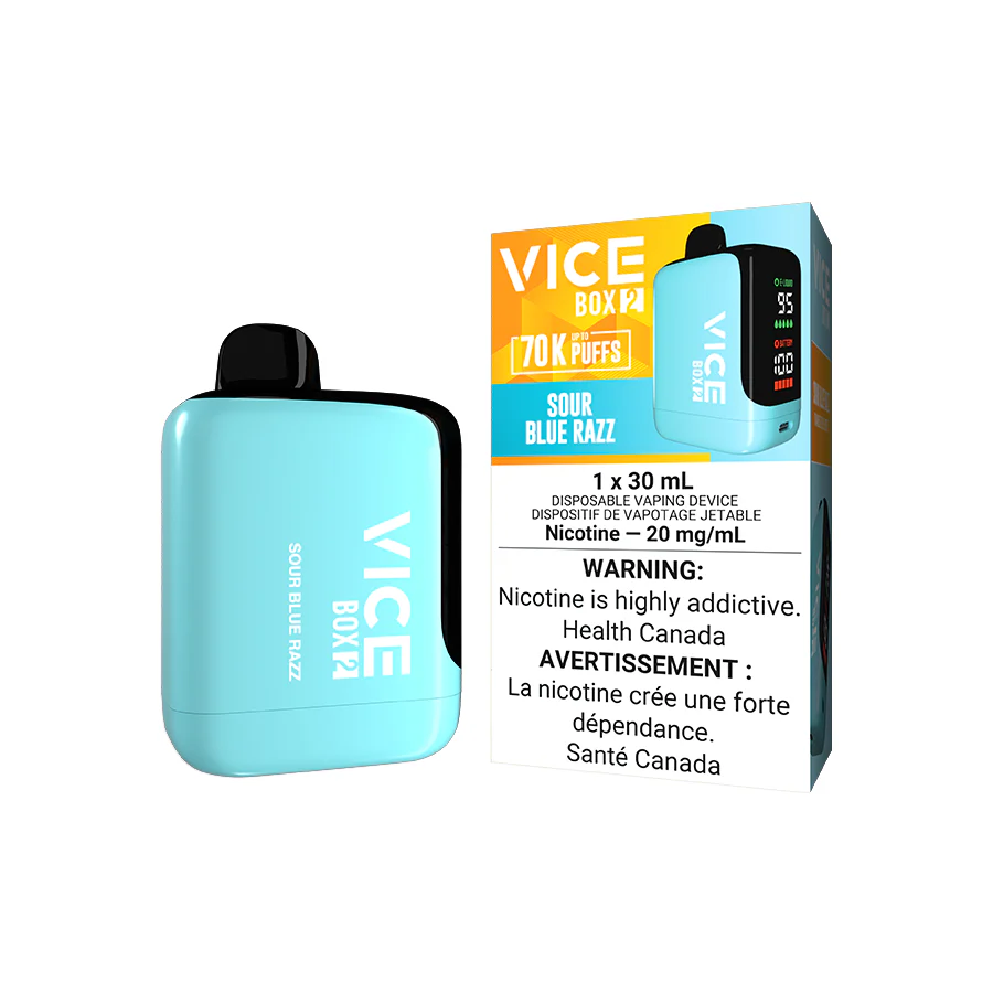 VICE BOX 2 DISPOSABLE - SOUR BLUE RAZZ [ON]